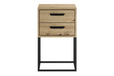 Nachttisch Navira Artisan Eiche 40 × 65 × 39 cm mit 2 Schubladen – Ansicht 2