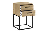 Nachttisch Navira Artisan Eiche 40 × 65 × 39 cm mit 2 Schubladen – Ansicht 3