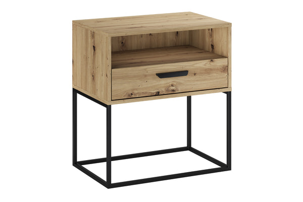Nachttisch Navira Artisan Eiche 60 × 65 × 39 cm mit 1 Schublade
