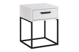 Nachttisch Navira Weiß 40 × 52 × 39 cm mit 1 Schublade