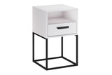 Nachttisch Navira Weiß 40 × 65 × 39 cm mit 1 Schublade