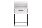 Nachttisch Navira Weiß 40 × 65 × 39 cm mit 1 Schublade – Ansicht 2