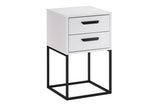 Nachttisch Navira Weiß 40 × 65 × 39 cm mit 2 Schubladen