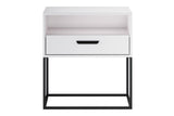 Nachttisch Navira Weiß 60 × 65 × 39 cm mit 1 Schublade – Ansicht 2
