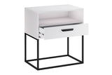 Nachttisch Navira Weiß 60 × 65 × 39 cm mit 1 Schublade – Ansicht 3