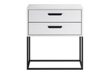 Nachttisch Navira Weiß 60 × 65 × 39 cm mit 2 Schubladen – Ansicht 2