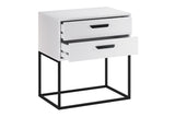 Nachttisch Navira Weiß 60 × 65 × 39 cm mit 2 Schubladen – Ansicht 3