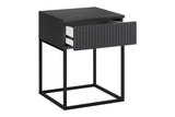 Nachttisch Spella Anthrazit 40 × 52 × 39 cm – Ansicht 3