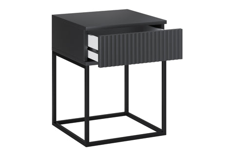 Nachttisch Spella Anthrazit 40 × 52 × 39 cm – Ansicht 3