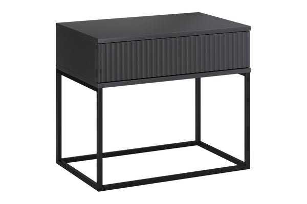 Nachttisch Spella Anthrazit 60 × 52 × 39 cm
