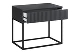 Nachttisch Spella Anthrazit 60 × 52 × 39 cm – Ansicht 3