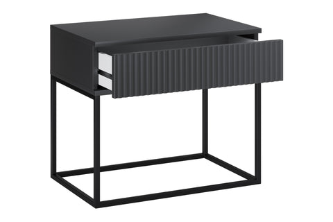 Nachttisch Spella Anthrazit 60 × 52 × 39 cm – Ansicht 3
