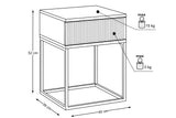 Nachttisch Spella Artisan Eiche 40 × 52 × 39 cm – Ansicht 4