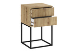 Nachttisch Spella Artisan Eiche 40 × 65 × 39 cm mit 2 Schubladen – Ansicht 3