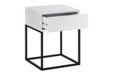 Nachttisch Spella Weiß 40 × 52 × 39 cm – Ansicht 3