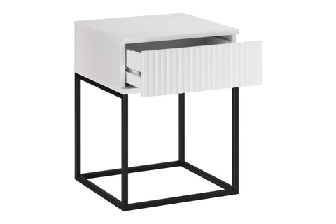 Nachttisch Spella Weiß 40 × 52 × 39 cm – Ansicht 3