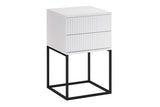 Nachttisch Spella Weiß 40 × 65 × 39 cm mit 2 Schubladen