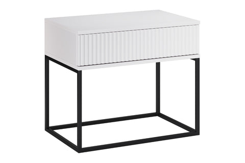 Nachttisch Spella Weiß 60 × 52 × 39 cm