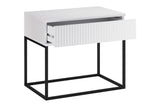 Nachttisch Spella Weiß 60 × 52 × 39 cm – Ansicht 3