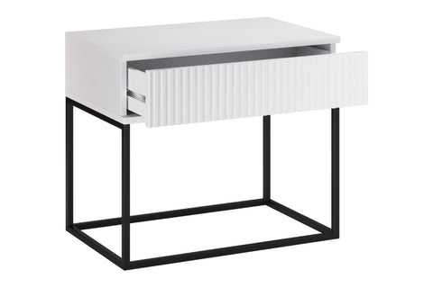 Nachttisch Spella Weiß 60 × 52 × 39 cm – Ansicht 3