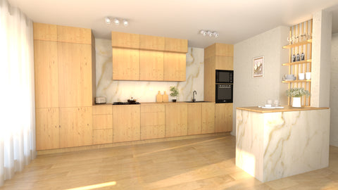 Nexa Küchenmöbel-Set KÜ-LN-003 – 460 cm – Woodline – Ansicht 3