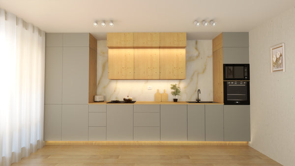 Nexa Küchenmöbel-Set KÜ-LN-003 – Woodline & Beige