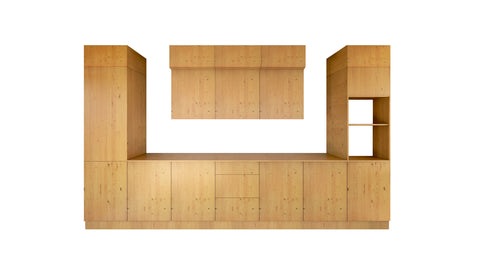 Nexa Küchenzeile KÜ-LN-004 – Woodline – 420 cm – Ansicht 2
