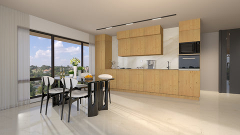 Nexa Küchenzeile KÜ-LN-004 – Woodline – 420 cm – Ansicht 3