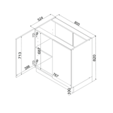 Unterschrank D80 – Emverra – Elegante Stauraum Idee