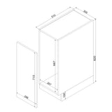 Apothekerschrank D30 CARGO – Elvara – Platzsparendes Design