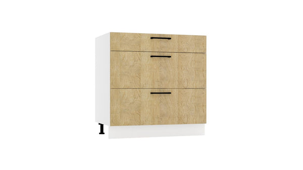 Unterschrank D80S3 - Dnoria - 3 Schubladen für effiziente Organisation