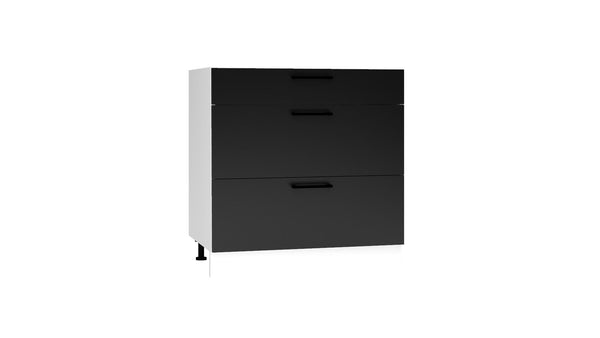 Unterschrank D80S3 - Dnoria - 3 Schubladen für effiziente Organisation