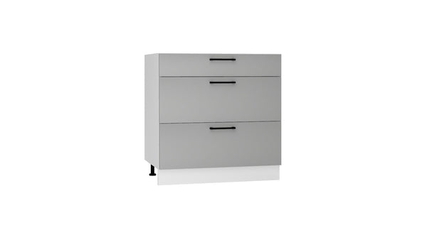 Unterschrank D80S3 - Morvex - 3 Schubladen für effiziente Organisation