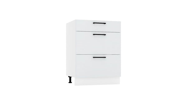 Unterschrank D60S3 - Dnoria - 3 Schubladen für effiziente Organisation