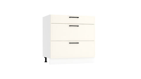 Unterschrank D80S3 – Emverra – 3 Schubladen für effiziente Organisation