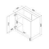 Unterschrank D80 – Orvessa – Elegante Stauraum Idee