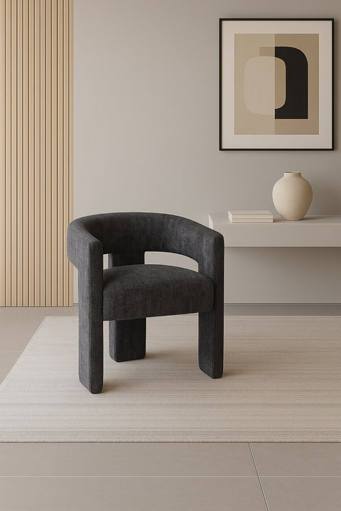 Polsterstuhl Hillora Schwarz – Ansicht 6