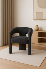 Polsterstuhl Hillora Schwarz – Ansicht 8