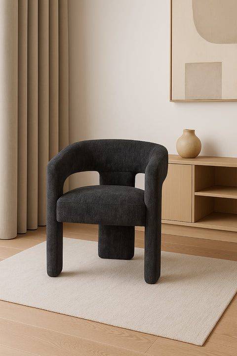 Polsterstuhl Hillora Schwarz – Ansicht 8