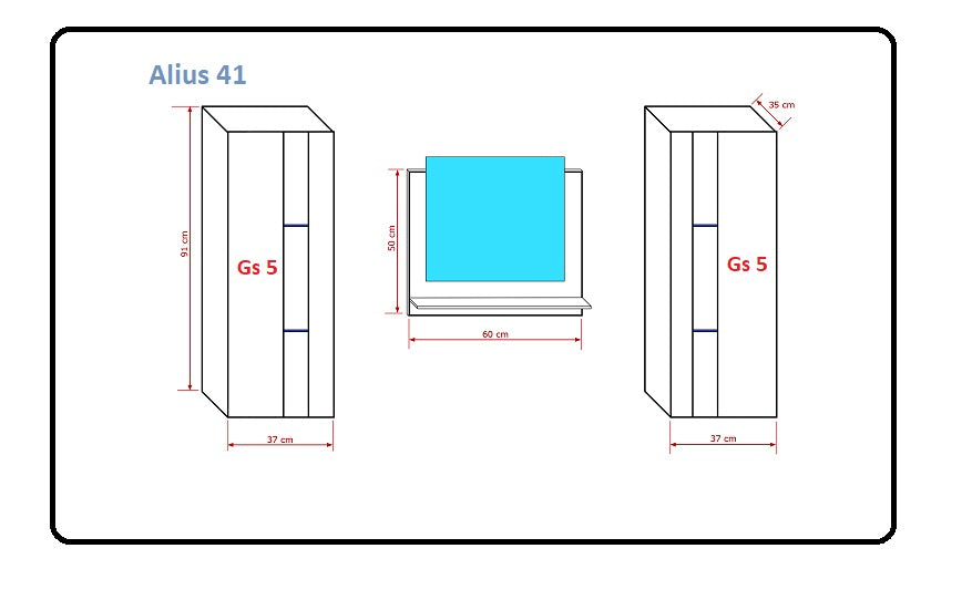 Badezimmermöbel ALIUS 41