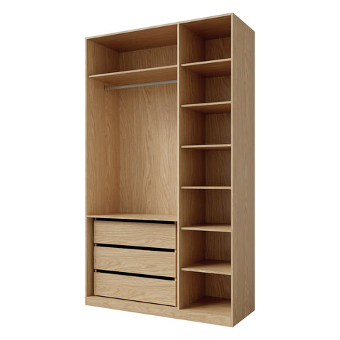 Soreno Kleiderschrank in Frühlingseiche / Macadamia – Ansicht 2