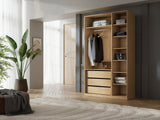 Soreno Kleiderschrank in Frühlingseiche / Macadamia – Ansicht 4