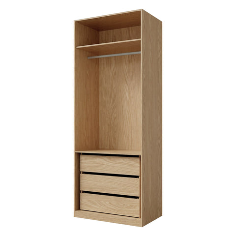 Soreno Kleiderschrank in Frühlingseiche / Macadamia – Ansicht 2