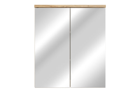 Spiegelschrank Balvina Kaschmir matt 60 × 70 × 20 cm mit 2 Türen – Ansicht 2