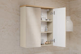 Spiegelschrank Balvina Kaschmir matt 60 × 70 × 20 cm mit 2 Türen – Ansicht 6