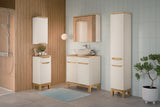 Spiegelschrank Balvina Kaschmir matt 80 × 70 × 20 cm mit 2 Türen – Ansicht 7
