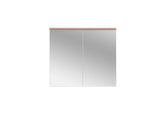 Spiegelschrank Balvina Weiß 80 × 70 × 20 cm mit 2 Türen – Ansicht 3