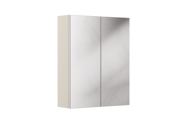 Spiegelschrank Bellisa Kaschmir matt 60 × 75 × 19 cm mit 2 Türen