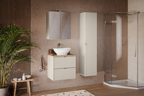 Spiegelschrank Bellisa Kaschmir matt 60 × 75 × 19 cm mit 2 Türen – Ansicht 5