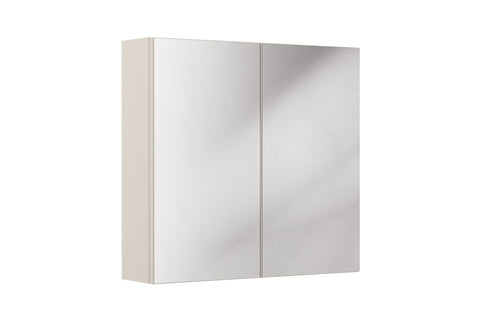 Spiegelschrank Bellisa Kaschmir matt 80 × 75 × 19 cm mit 2 Türen